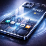 Smartphone transparan 2025 dengan desain layar tembus pandang futuristik